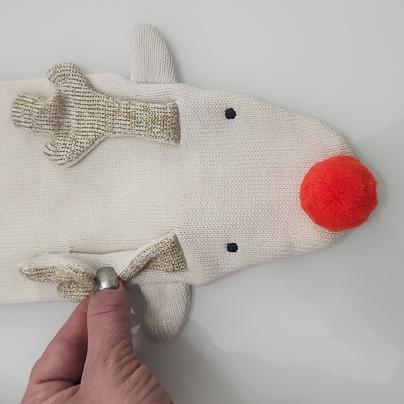 NWOT Meri Meri Reindeer Scarf - Picture 5 of 6